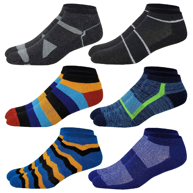 Low Cut Ankle Socks | Cushion Sports Athletic | Men's (6 Pairs)