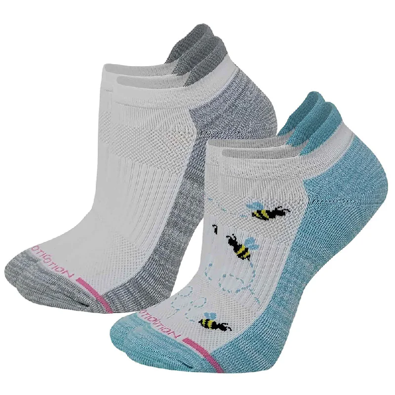 Ankle Compression Socks | Dr Motion Socks | Bee (2 Pack)