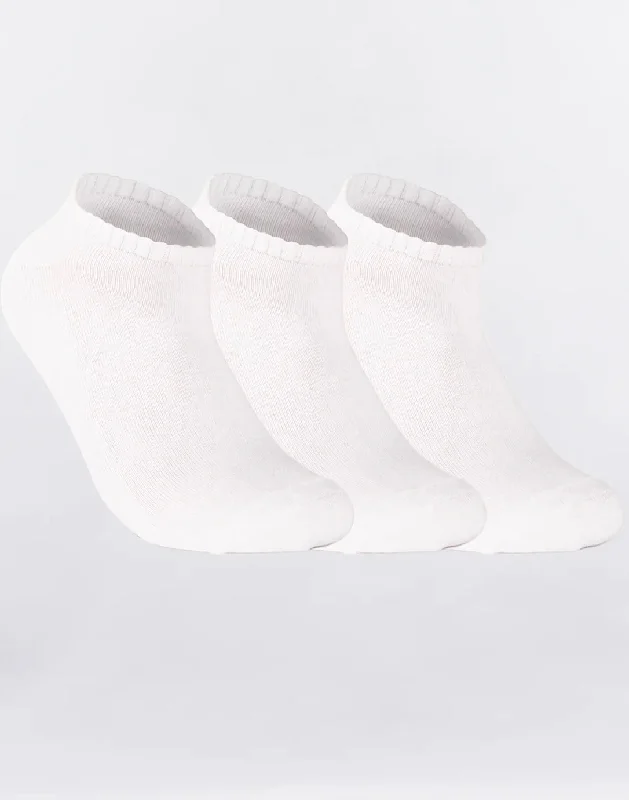 CITY LAB ATHLETIC LO-CUT WHITE SOCKS