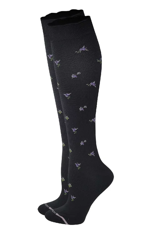 Knee High Compression Socks | Liberty Flower Microfiber | Women's (1 Pair)