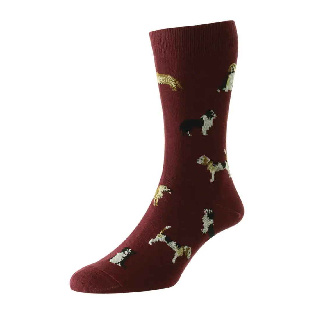 HJ Hall Dogs Motif Cotton Rich Socks