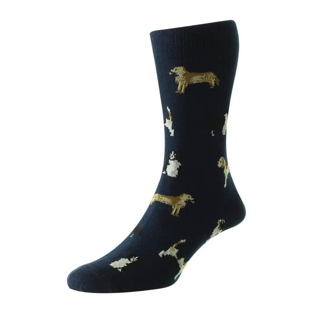 HJ Hall Dogs Motif Cotton Rich Socks