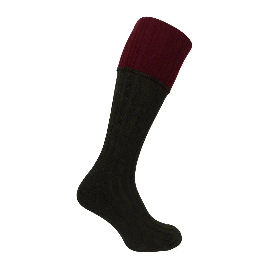 Hoggs of Fife 1901 Contrast Turnover Top Shooting Socks