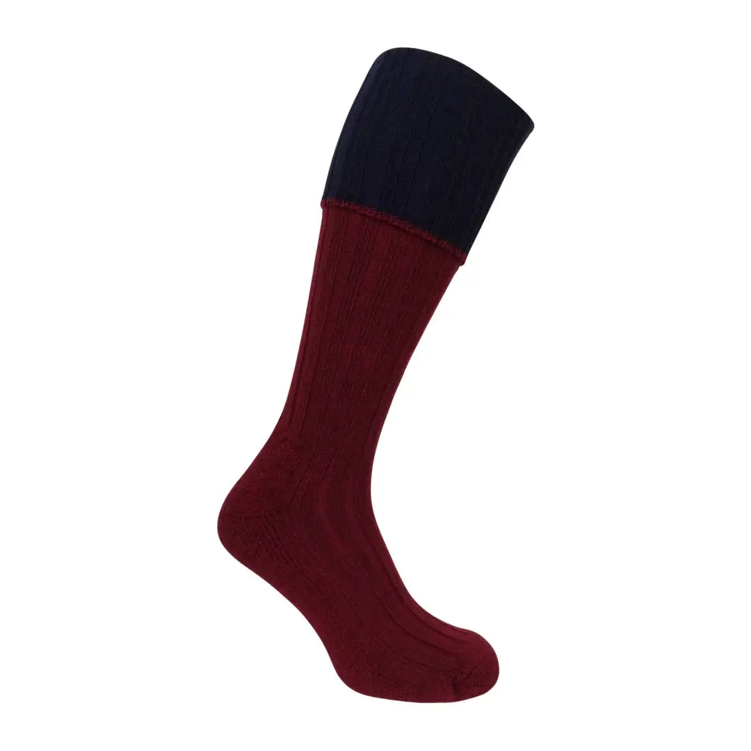 Hoggs of Fife 1901 Contrast Turnover Top Shooting Socks