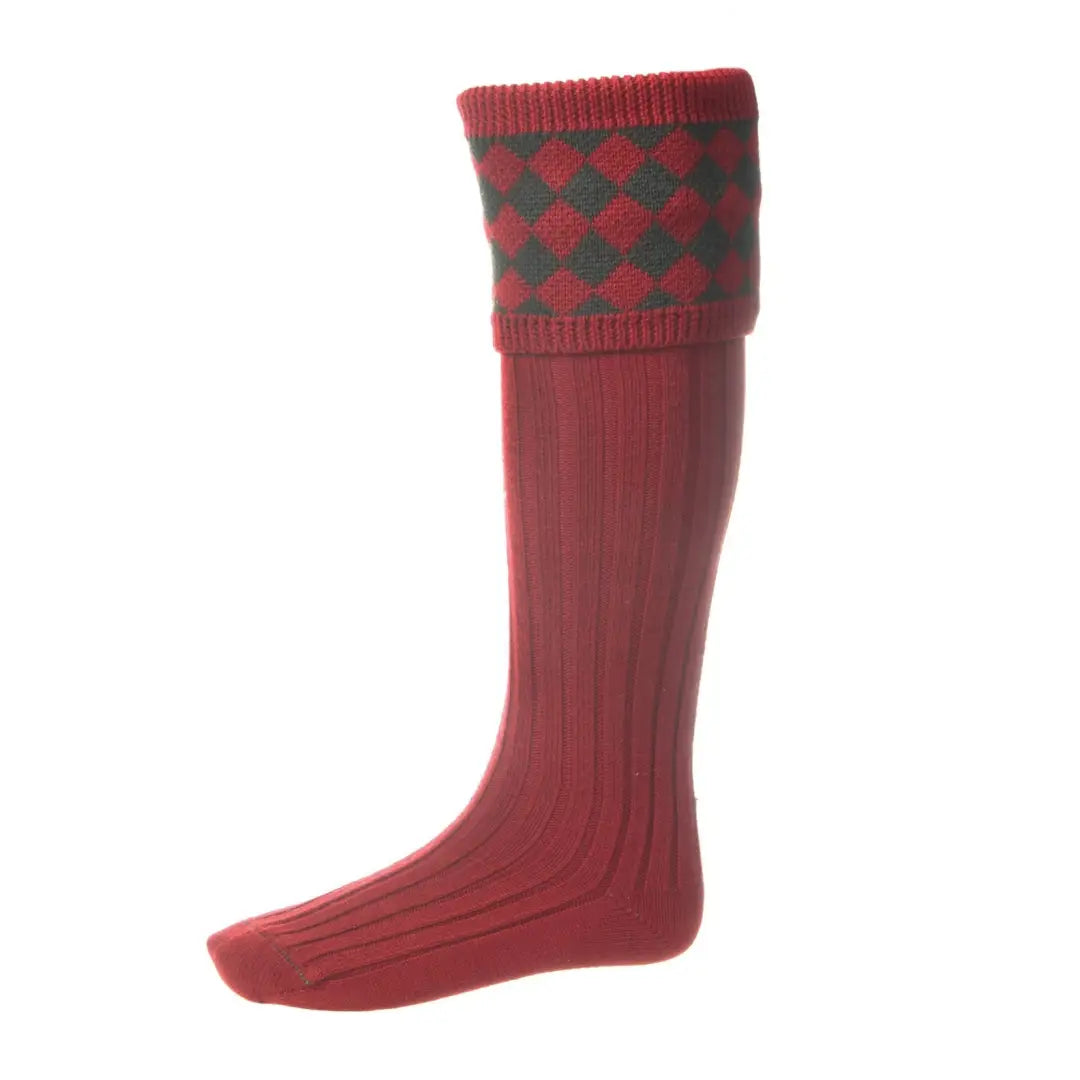 House of Cheviot Chessboard Socks