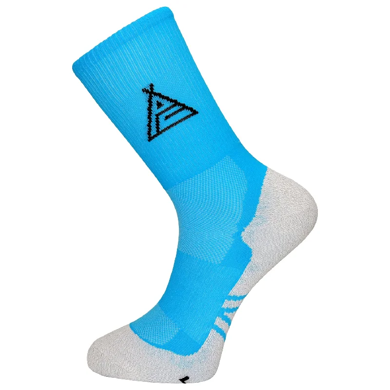 Prendas Lightweight Dryarn-Carbon Cyan Socks