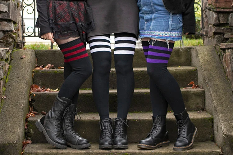 Americana Gothic Thigh High Socks