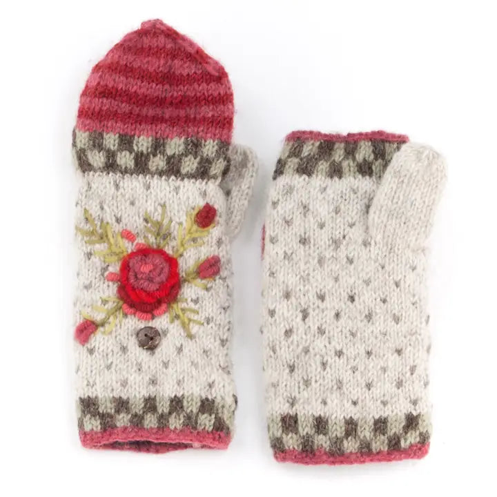 Aubrey  | Women's Wool Knit Convertible Mittens