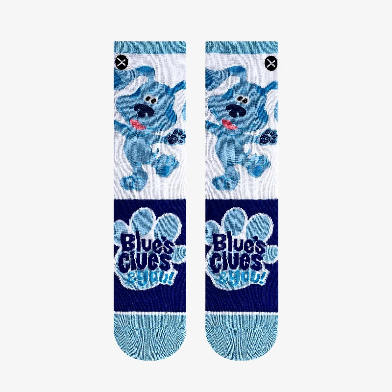 Blue's Clues Paws Big Kids Crew Socks