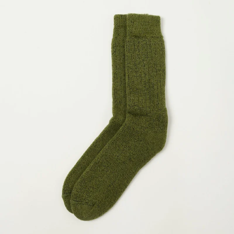 Chamula Alpaca Super Warm Socks - Green