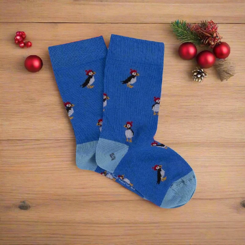 Kids Puffin Cotton Socks