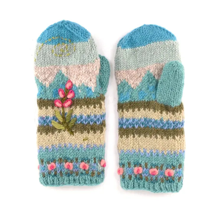 Chloe | Women's Wool Knit Mittens