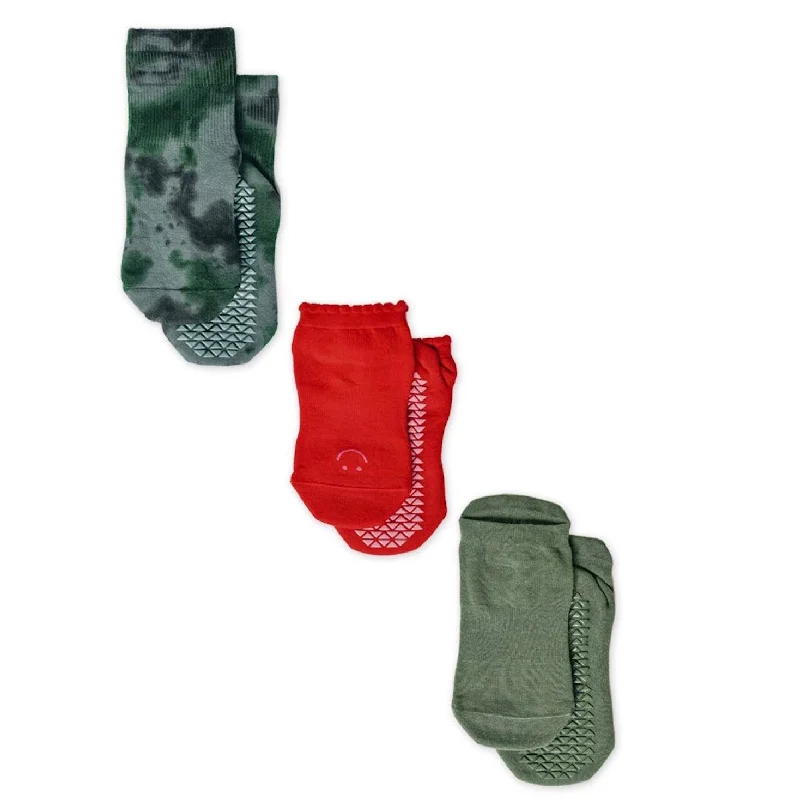 Holiday Gift Pack - Eve Grip Socks Set of 3 (Barre / Pilates)