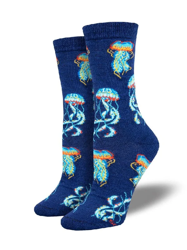 Deep Sea Jellies | Women's Bamboo Crew