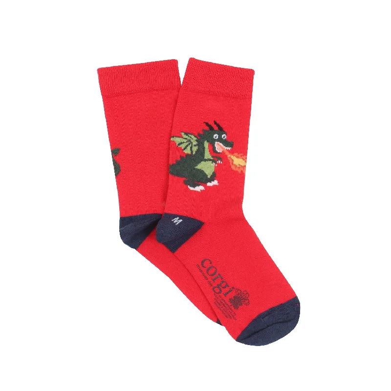 Kids Dragon Cotton Socks