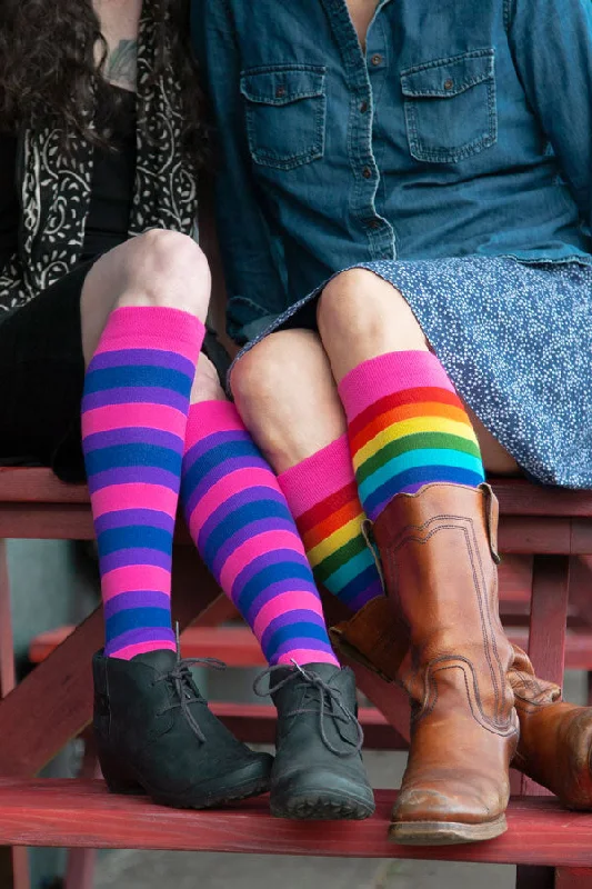 Pride Stripes Knee High Socks