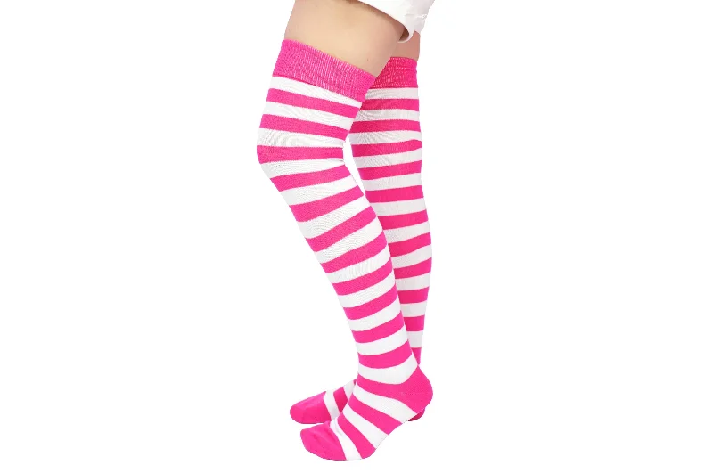 Ladies Rugby Thigh High Socks