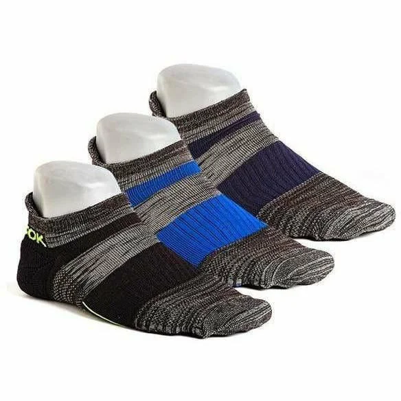 Fitsok Mens Q5 No Show Cushion 3-Pack Socks