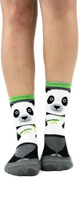 Panda | Non-Skid Slipper Sock | Women's Crew