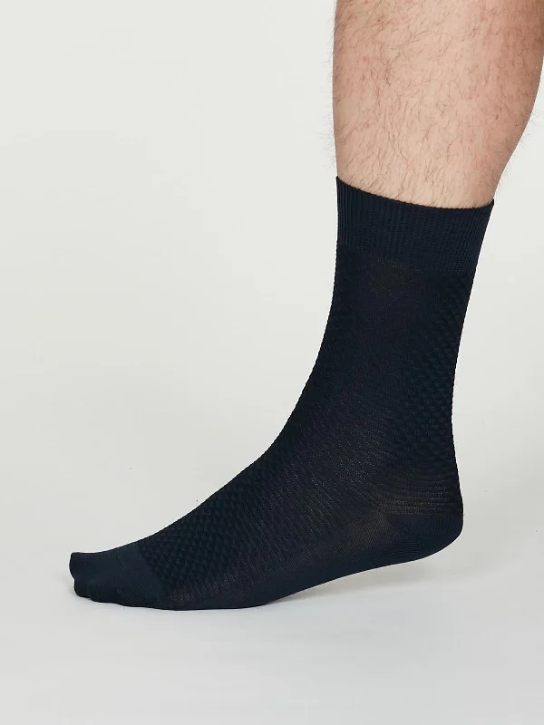 GEOFFREY SOCKS - NAVY BLUE