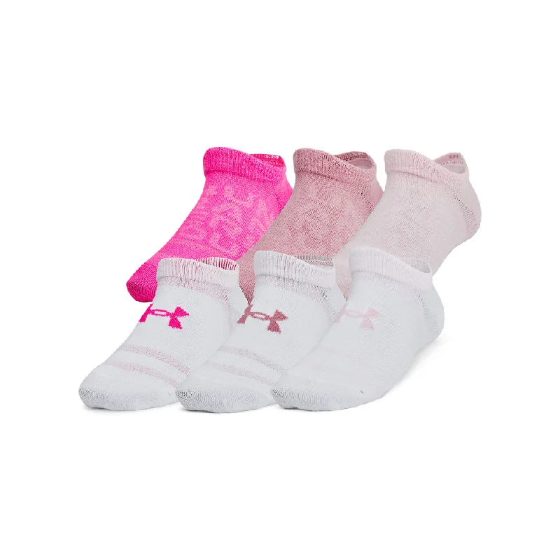 Girls'/Boys' Under Armour Youth Essentials 6-Pack No-Show Socks