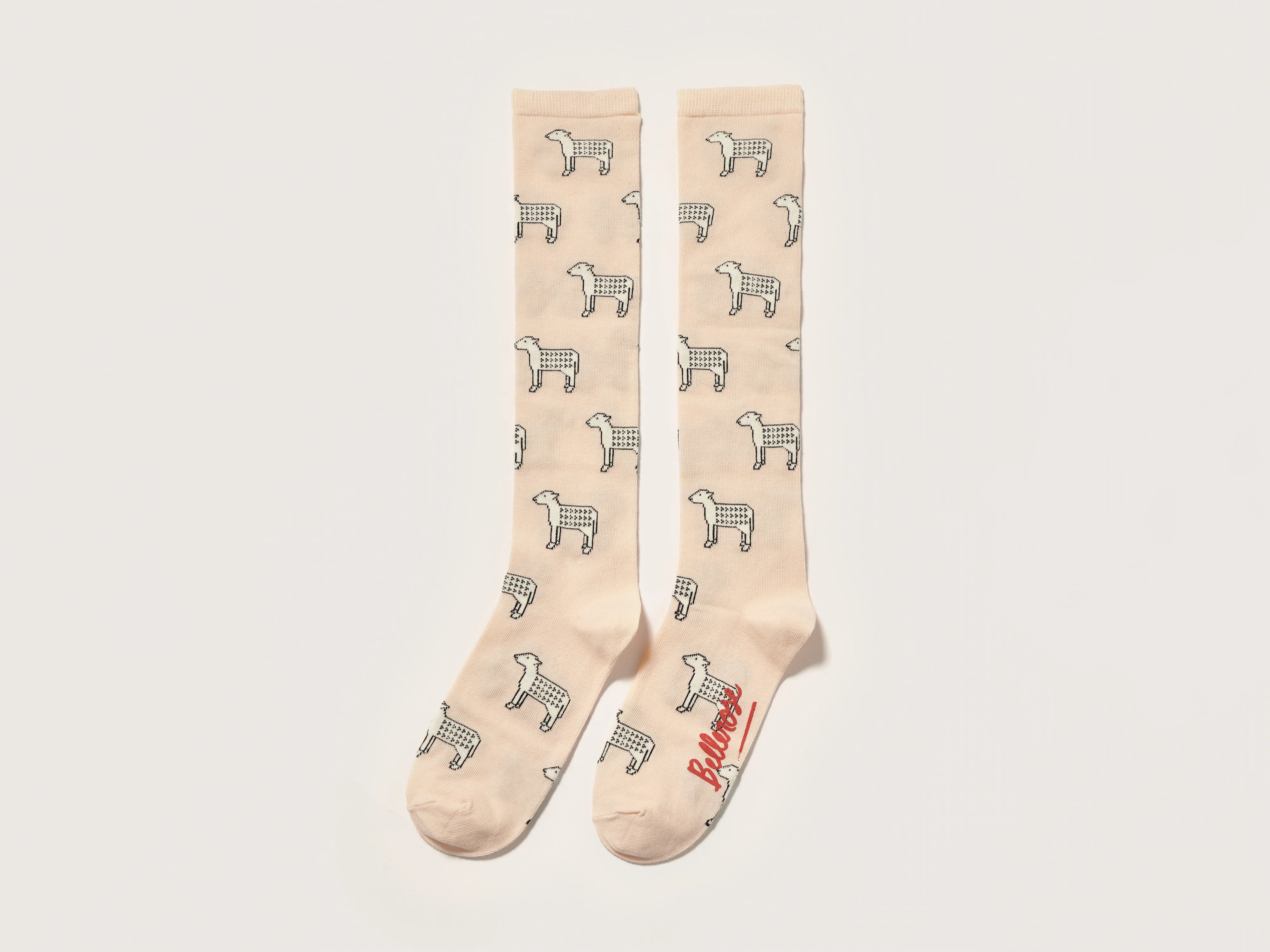 Bagri knee-high socks (242 / G / ICE PEACH)