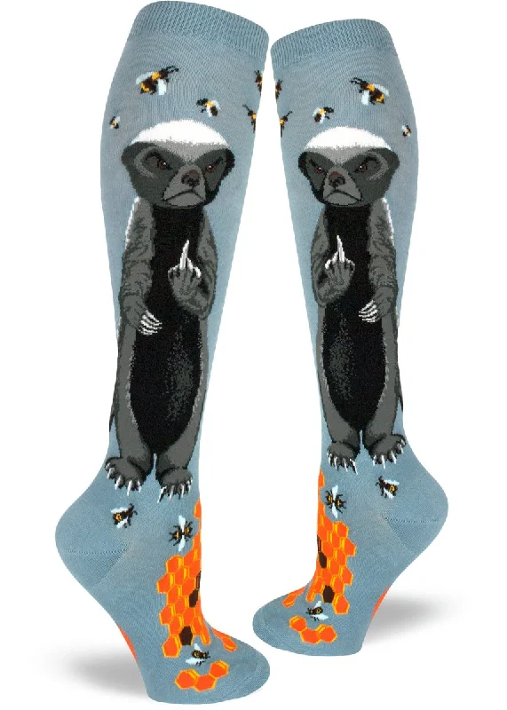 Honey Badger Knee High Socks