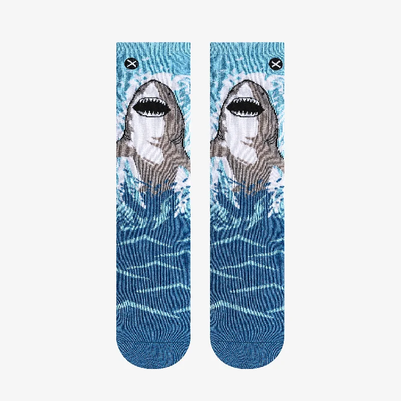 Jaws Great White Big Kids Crew Socks