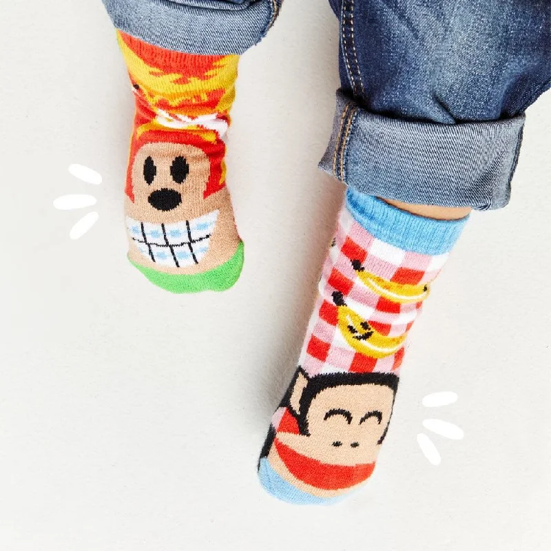 Julius & Bob | Paul Frank Limited Edition | Kids Socks | Mismatched Cute Crazy Fun Socks