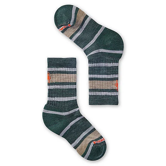 Kids' Hike Light Cushion Striped Crew Socks