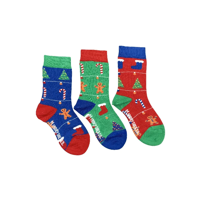 Kid's Ugly Christmas Gingerbread Socks