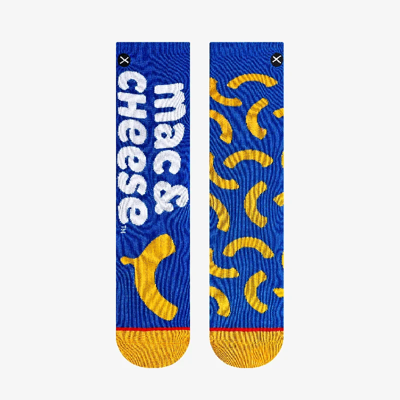 Kraft Mac & Cheese Split Big Kids Crew Socks