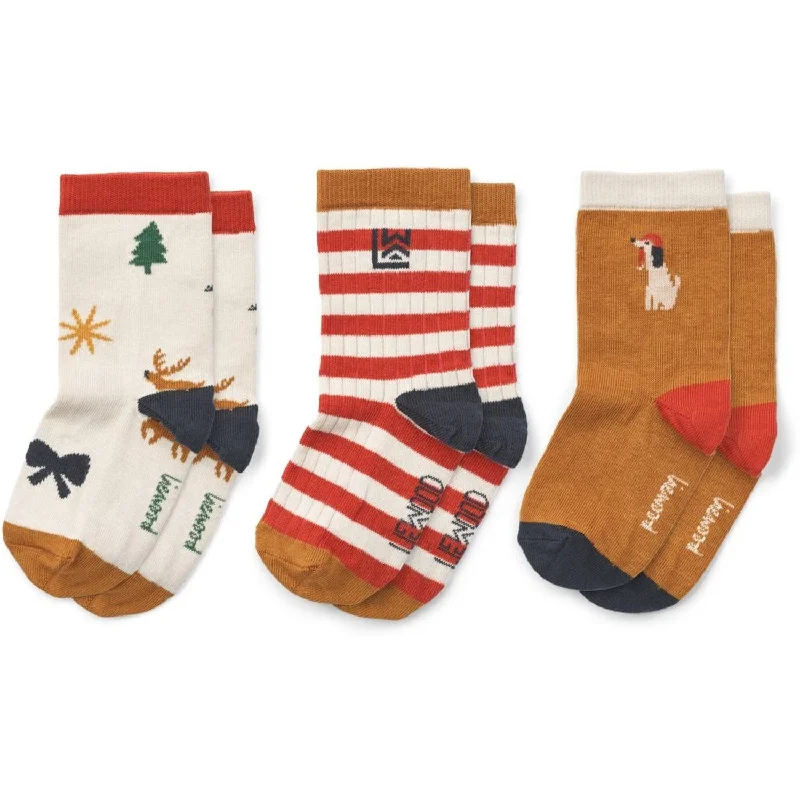 LieWood Holiday / Sandy Mix Silas Socks 3-Pack