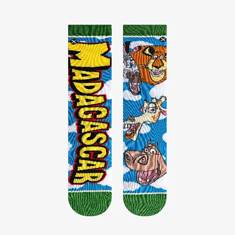 Madagascar Split Big Kids Crew Socks