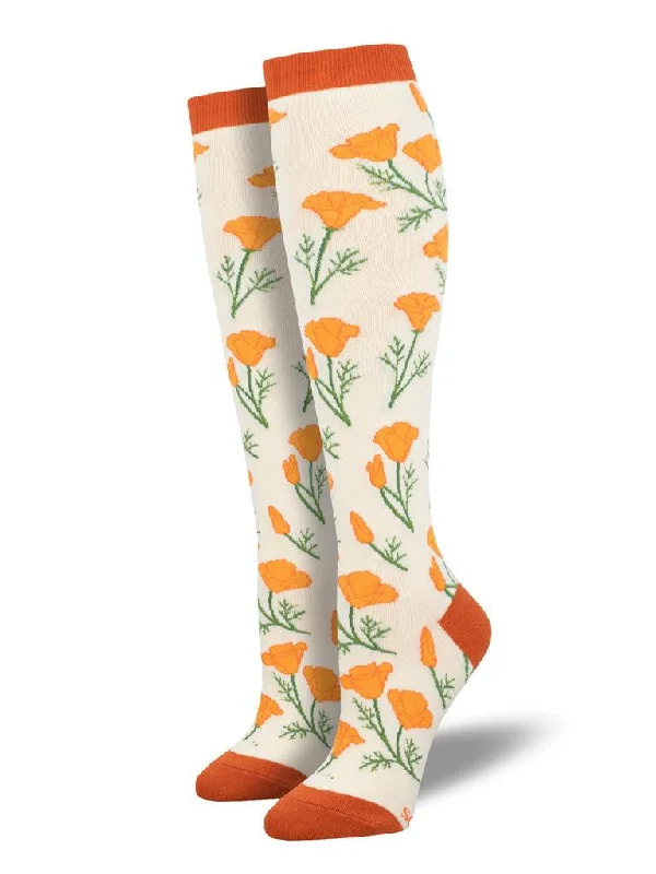 Maritime Poppies | Women's Knee-high