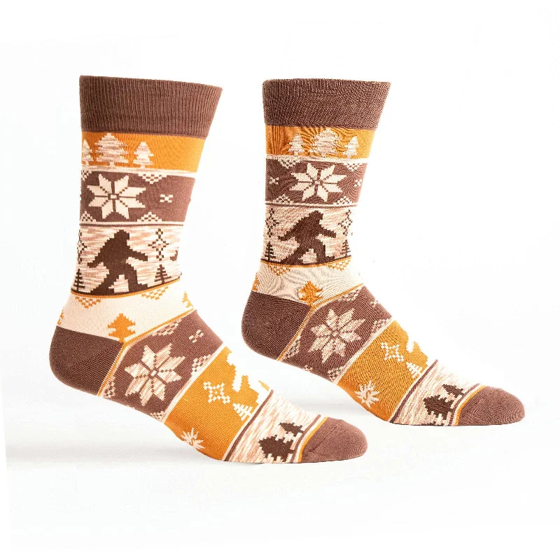 Sock it to Me/Men's Crew Holiday Sock: The Big-foot Lebowski