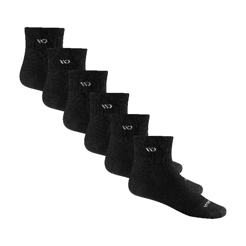 Men's Quarter Cushioned 6-Pack