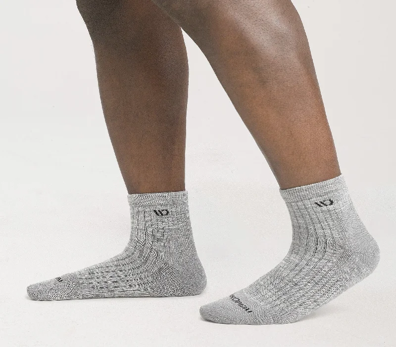 Men’s Solid Cushioned Quarter Socks