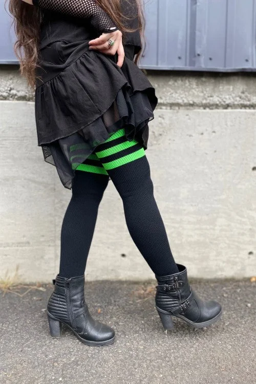 Black with Neon Green