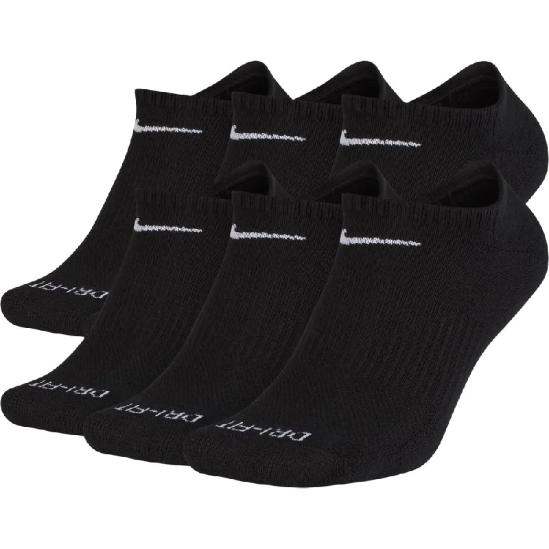 Men's Nike DriFit Everyday Plus Cushion No Show 6-Pack Socks