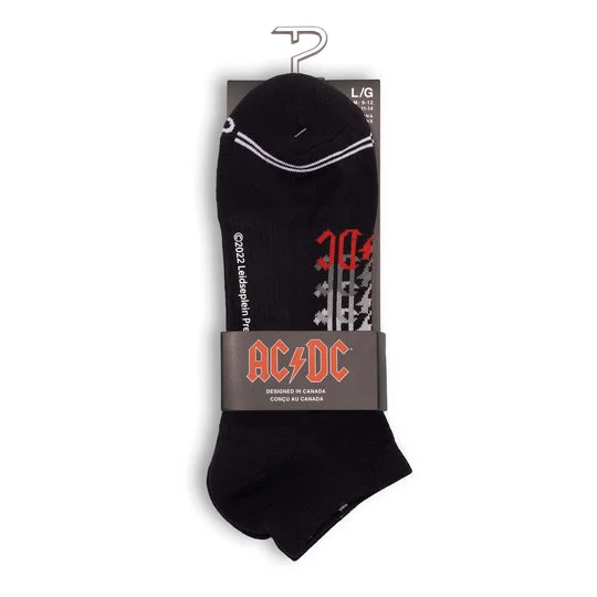 Perri's "AC/DC ELECTRIC SHOCK LINER" Polyester Liner Ankle Socks - Large