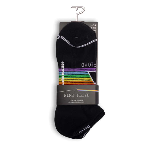 Perri's "PINK FLOYD DARK SIDE OF THE MOON" Polyester Liner Ankle Socks - Large