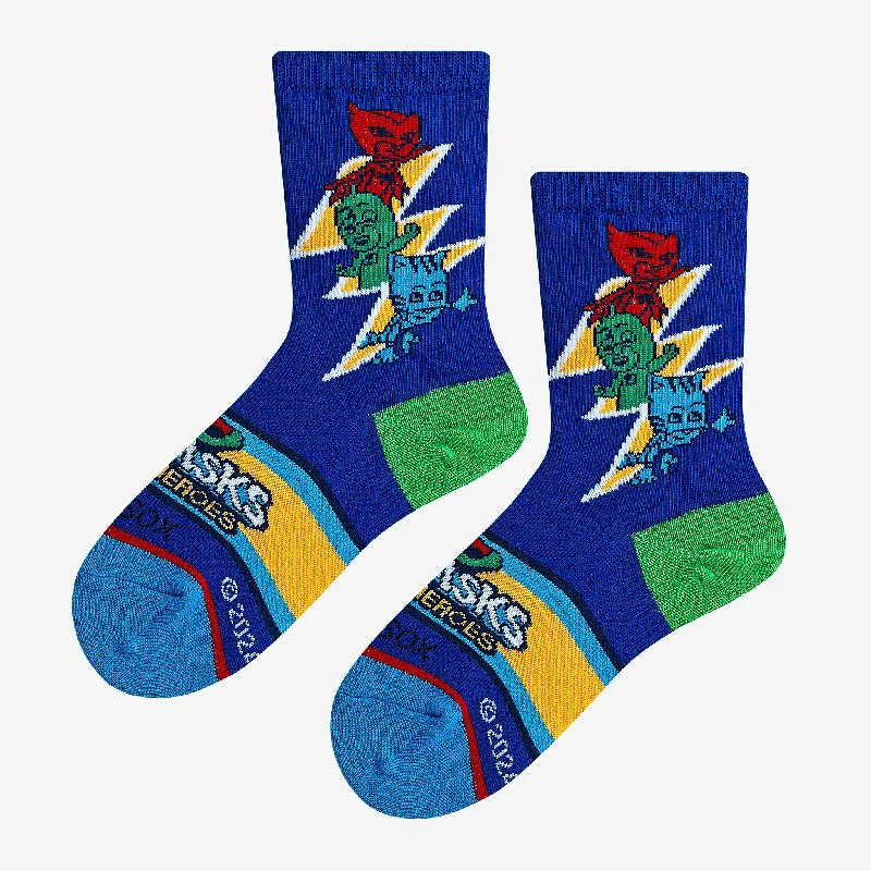 PJ Masks Bolt Big Kids Crew Socks