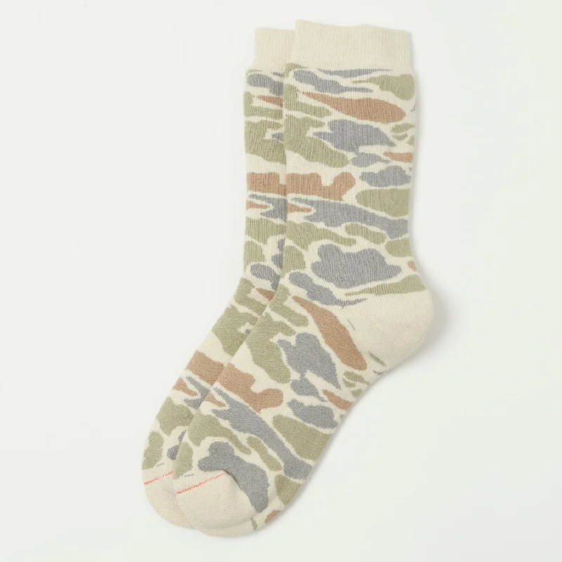 RoToTo Pile Camo Crew Sock - Pastel