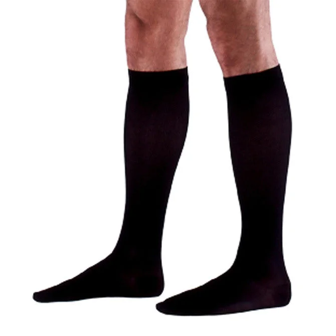 Sigvaris Dynaven 922 Access Men's Ribbed Closed Toe Knee High Socks - 20-30 mmHg