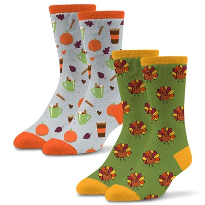 Women's Holiday 2 Pack Pumpkin Spice Latte Socks