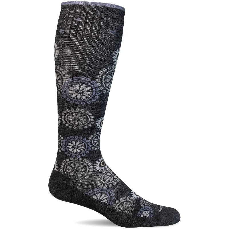 Sockwell Womens Block Print Moderate Compression Knee-High Socks