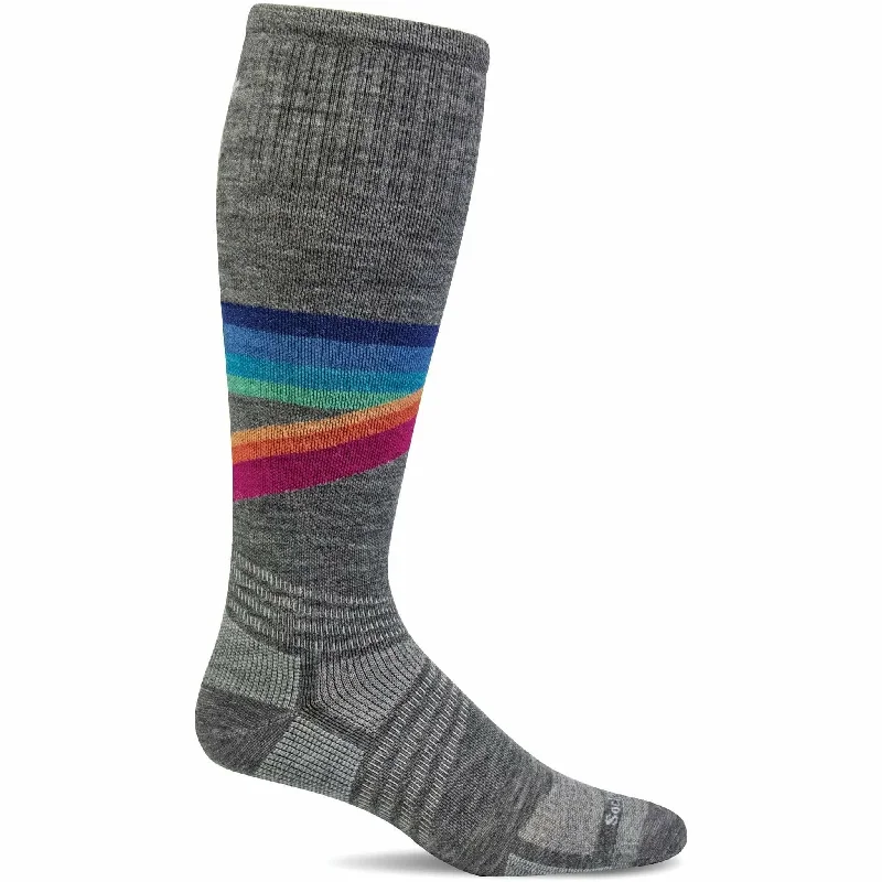 Sockwell Womens Rainbow Racer Ultra Light Moderate Compression Knee High Socks