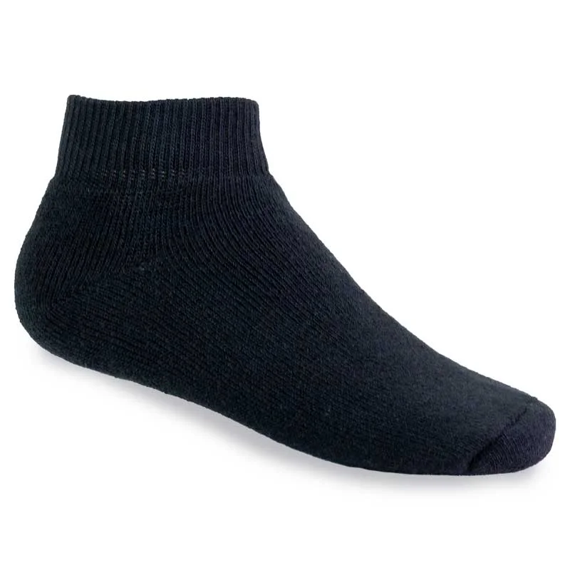 Stone Peak Youth No-show Sport Socks - Black 3pk