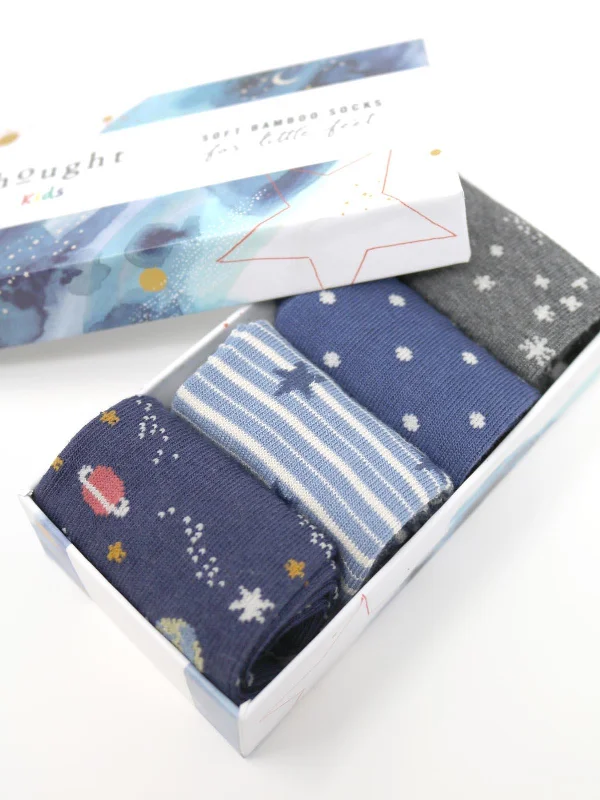 Twinkle Bamboo Baby Night Sky 4 Socks Gift Box